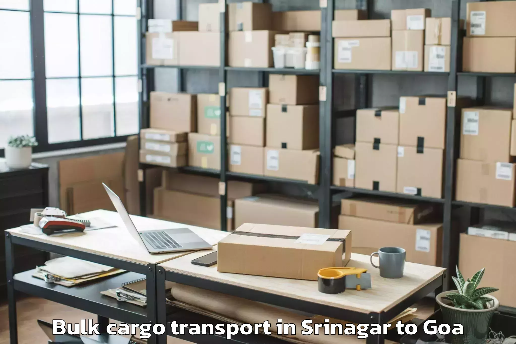 Comprehensive Srinagar to Goa Bulk Cargo Transport